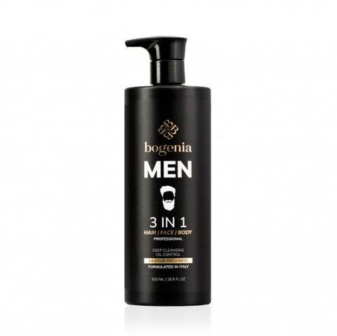 Чоловічий засіб Man 3 in 1 Hair Face Body Wash Bogenia BG450 №001 112408798 фото
