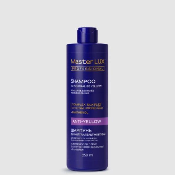 Шампунь для нейтралізації жовтизни ANTI-YELLOW Master LUX (250мл) 90140905 фото