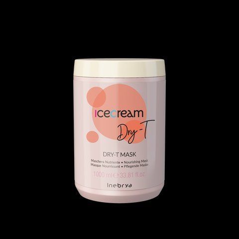 Маска для сухого, кучерявого й фарбованого волосся Inebrya Mask Dry-T, 1000 мл New 116203886 фото