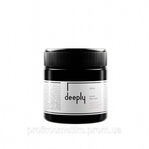 Протеїнова маска-підкладка для волосся deeply protein basic mask 50 мл 125840357 фото