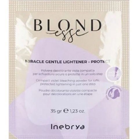 Нежный защитный порошок для освещения вол. Inebrya Blondesse Мiracle Light- Protect-7 Tones, 35 гр 116216521 фото