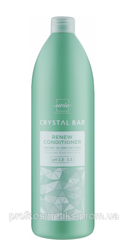 Кондиціонер для сухого та дуже сухого волосся UNIC Crystal Bar Renew Conditioner 1000 мл 99385216 фото
