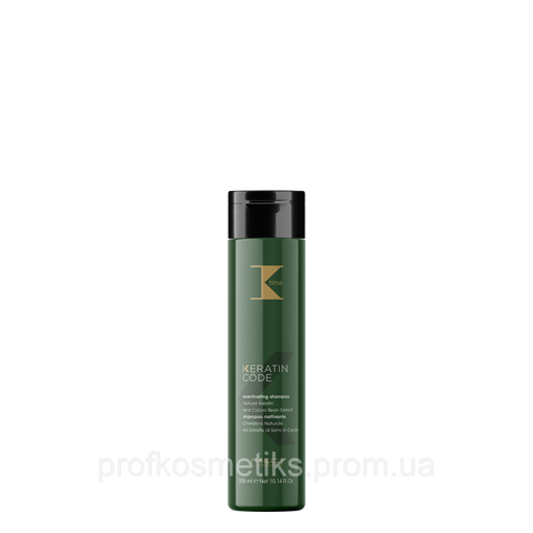 Восстанавливающий шампунь с кератином для поврежденных волос K-time Keratin Code, 300 мл 136911032 фото