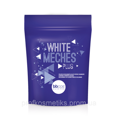 Пудра для осветления волос в пакетах BBcos White Meches Plus, 500 г 144438885 фото