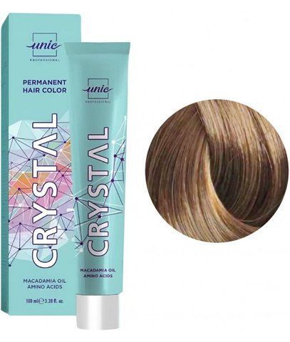 Крем-фарба для волосся Unic Professional Crystal Permanent Hair Color 9/7 Блонд коричневий, 100 мл 102977739 фото