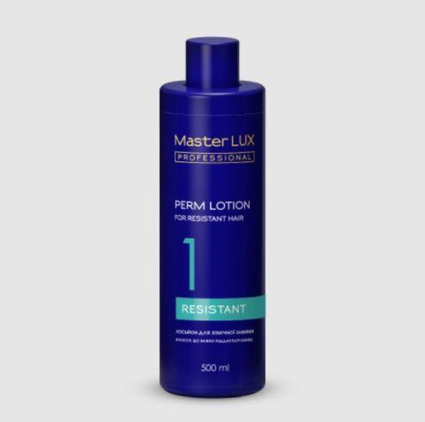 Лосьйон для хімічної завивки Master LUX professional для волосся що важко піддається завивці 500 мл 90140888 фото
