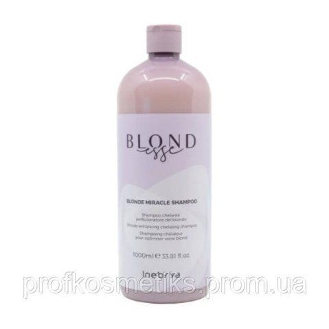 Хелатирующий шампунь для блонда Inebrya Blonde Miracle Shampoo, 1000 мл 125545660 фото