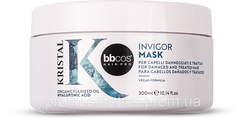 Інтенсивна відновлювальна маска для пошкодженого волосся BBcos Kristal Invigor Hair Mask, 300 мл 144437059 фото