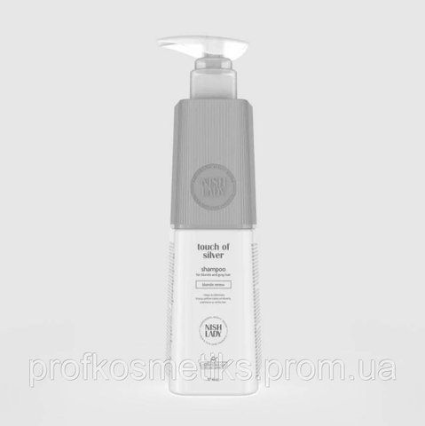 Шампунь для нейтрализации желтизны Touch of Silver 503 мл NishLady 137525339 фото